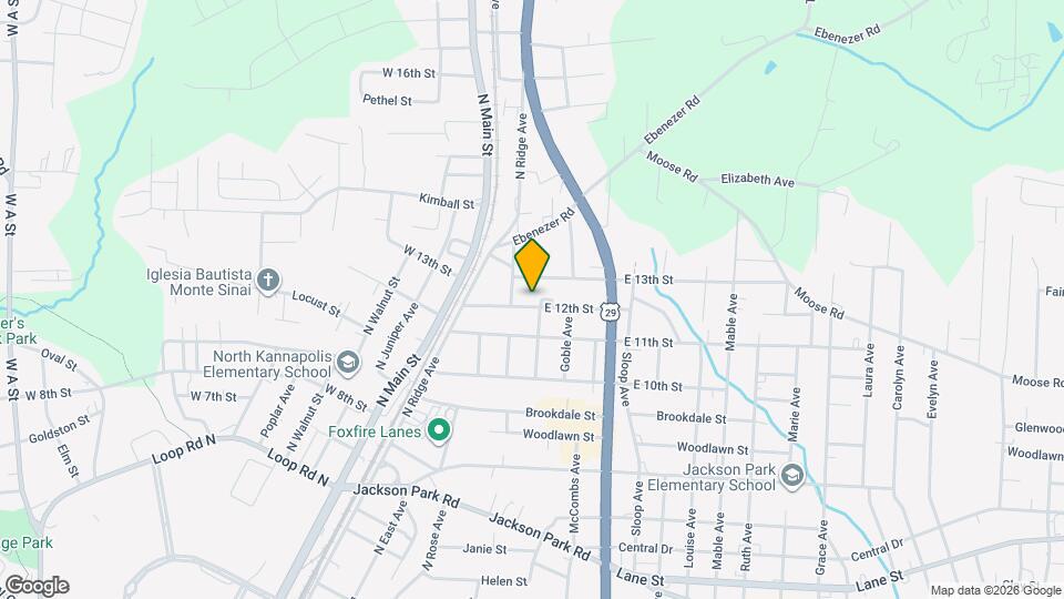 409 E 12th St Map and Location Details