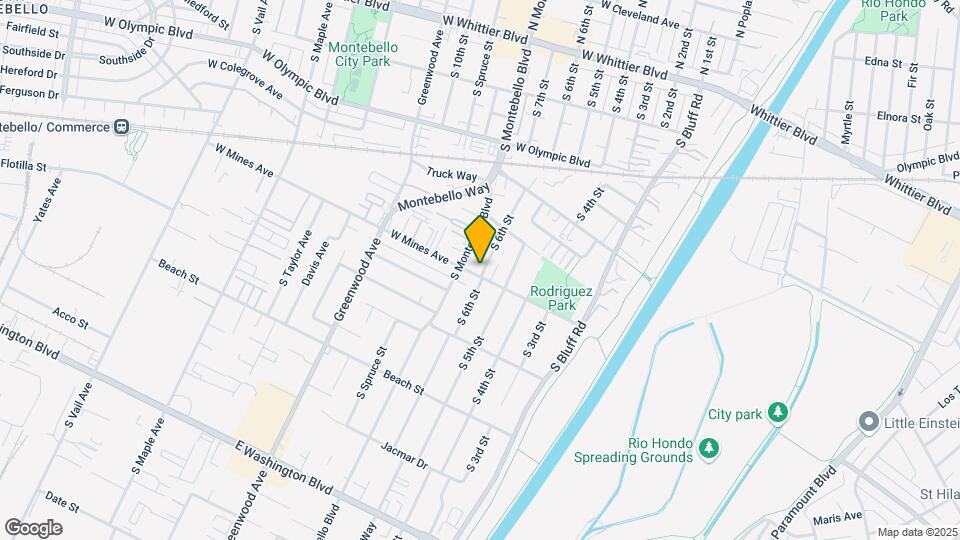 600 W Mines Ave Map and Location Details