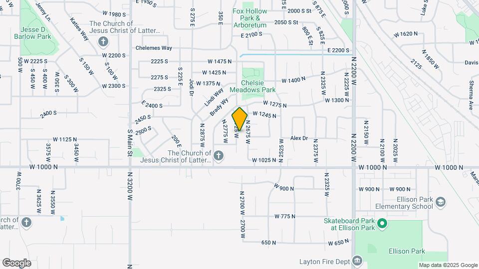 1148 N 2725 W Map and Location Details