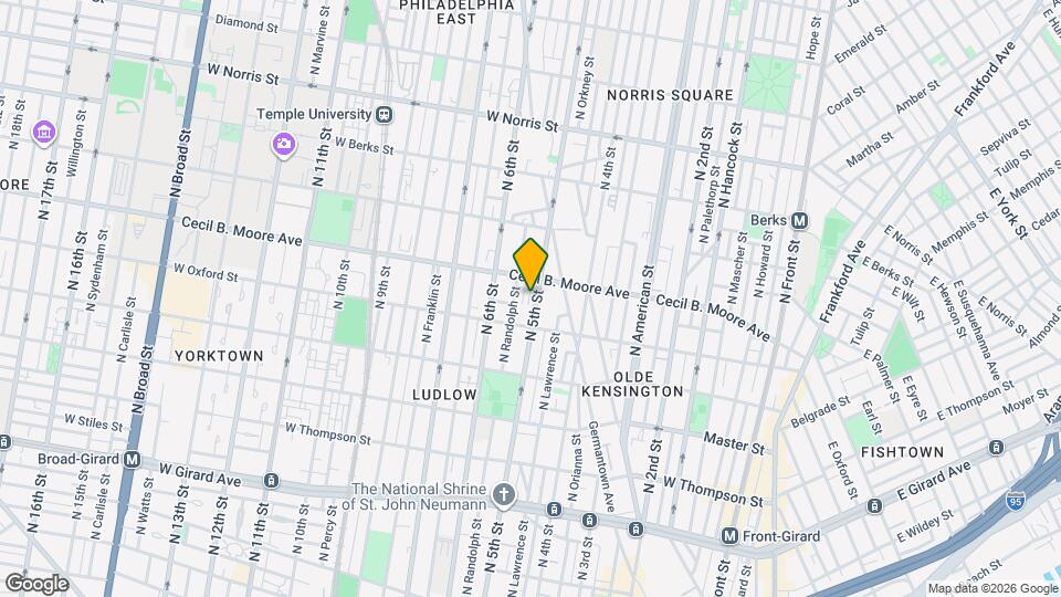 1628 N 5th St Mapa y Detalles de la Ubicación