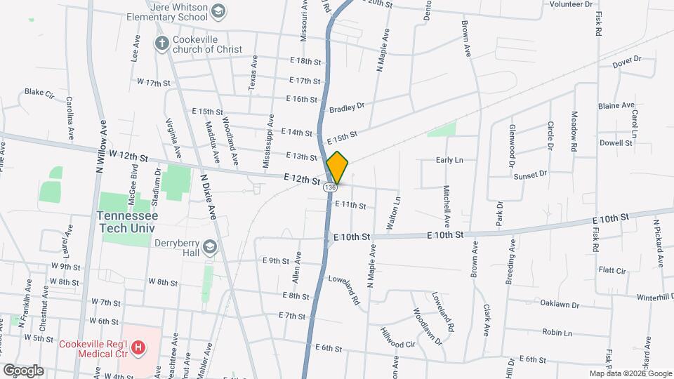 1127 N Washington Ave Map and Location Details