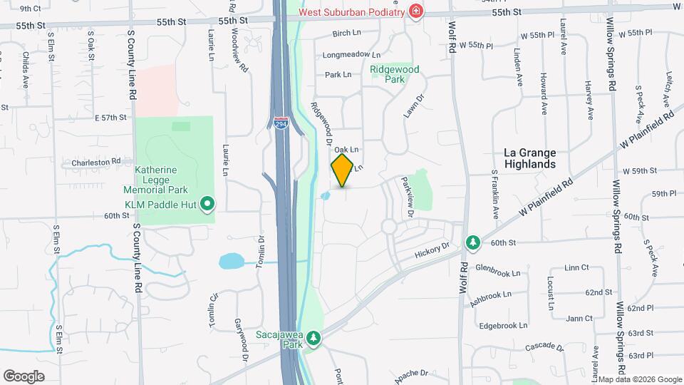 1121 Pin Oak Dr Map and Location Details