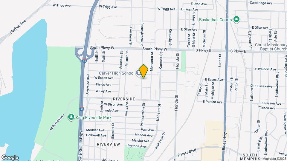 1596 Pennsylvania St Map and Location Details