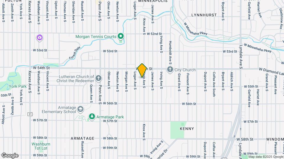 5428 Knox Ave S Mapa y Detalles de la Ubicación
