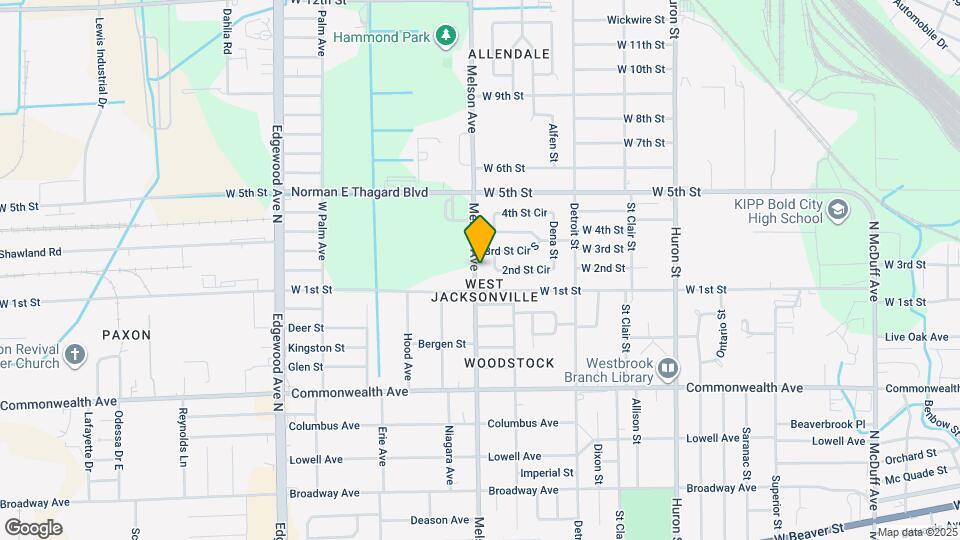 1129 Melson Ave Map and Location Details