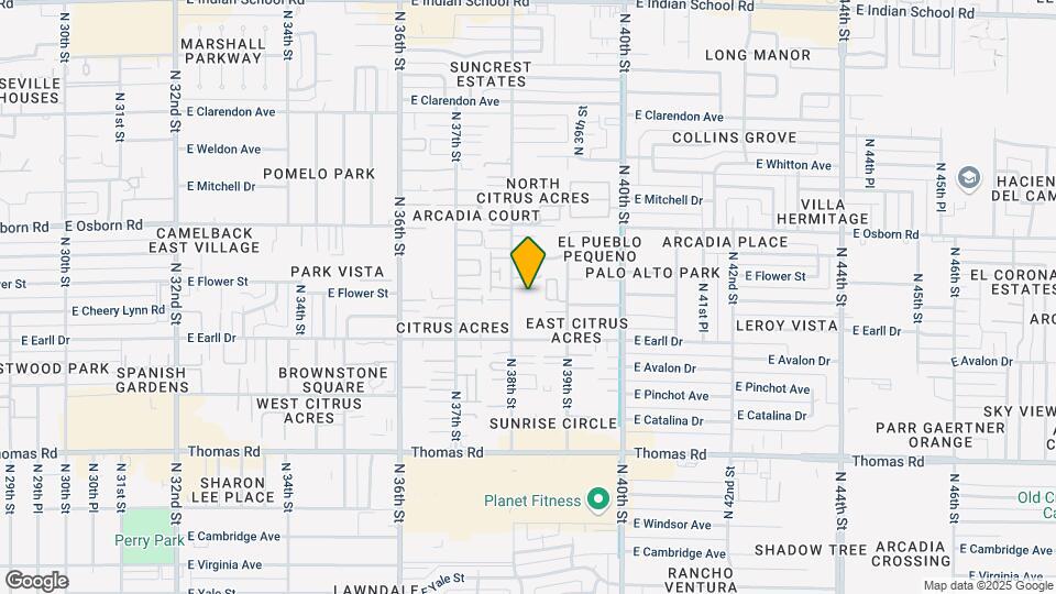 3135 N 38th St Map and Location Details