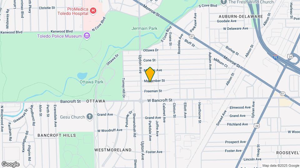 1819 Macomber St Map and Location Details