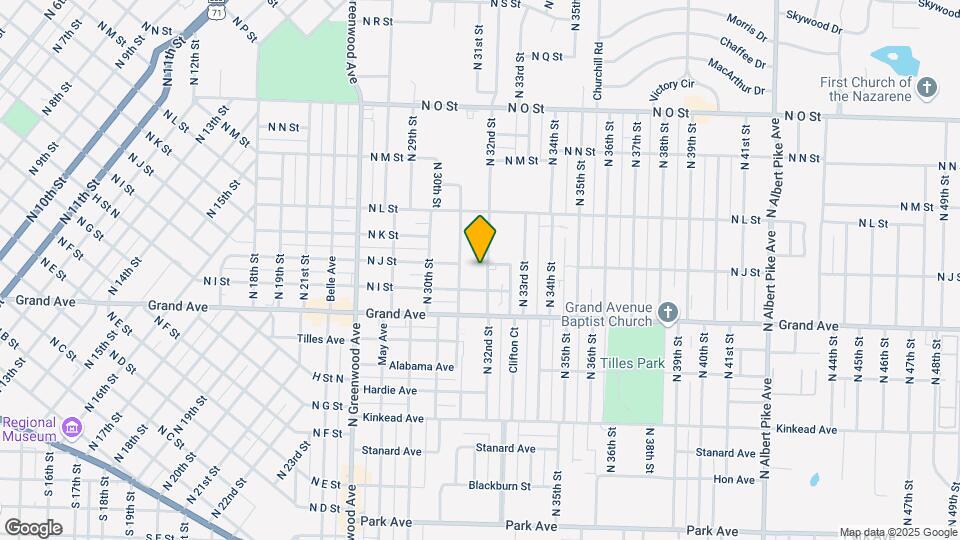 1119 N 32nd St Map and Location Details