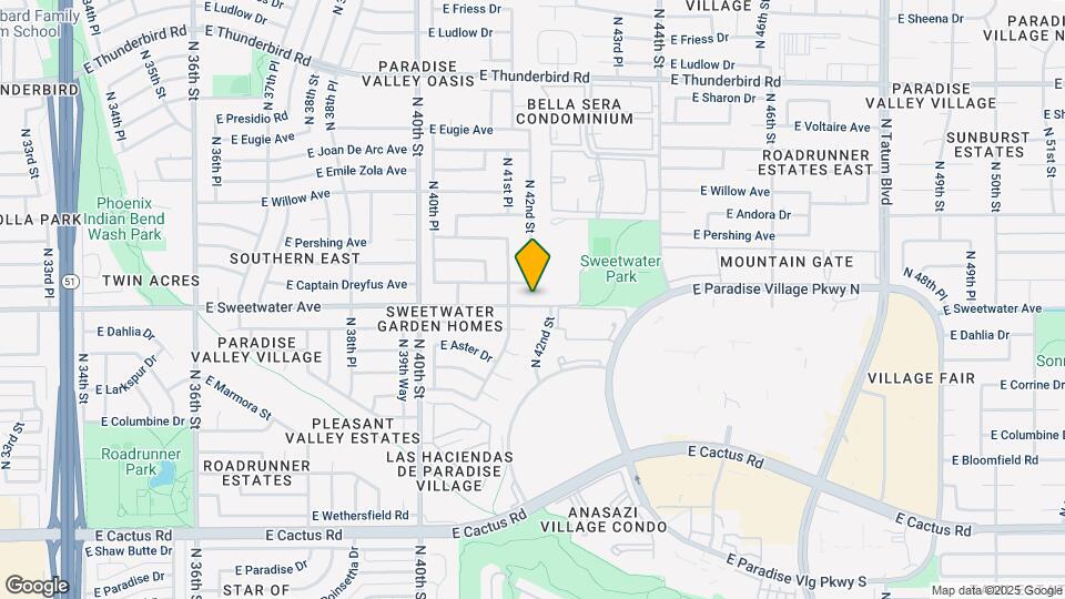 4150 E Sweetwater Ave Map and Location Details