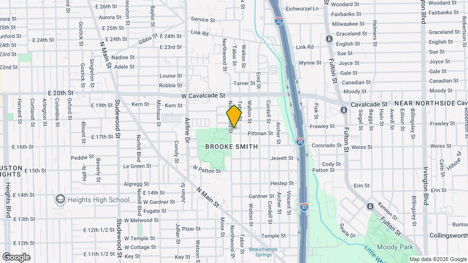 1102 Northwood St Map and Location Details