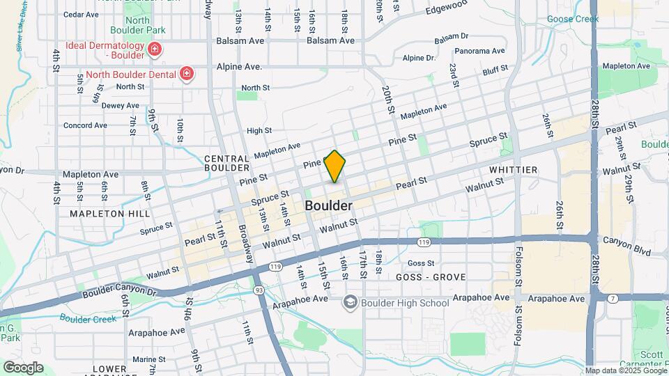 1618 Spruce St Map and Location Details