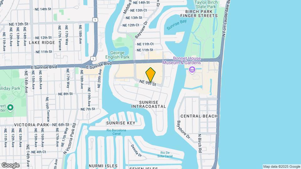 2500 NE 9th St, Unit 308 Map and Location Details