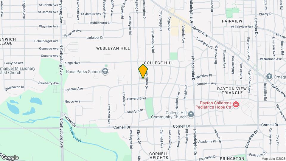 3311 Otterbein Ave Map and Location Details