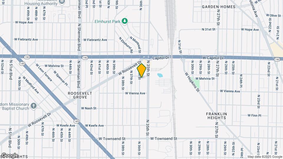 3866 N 36th St Map and Location Details