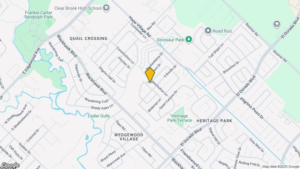 16031 Copper Canyon Dr Map and Location Details