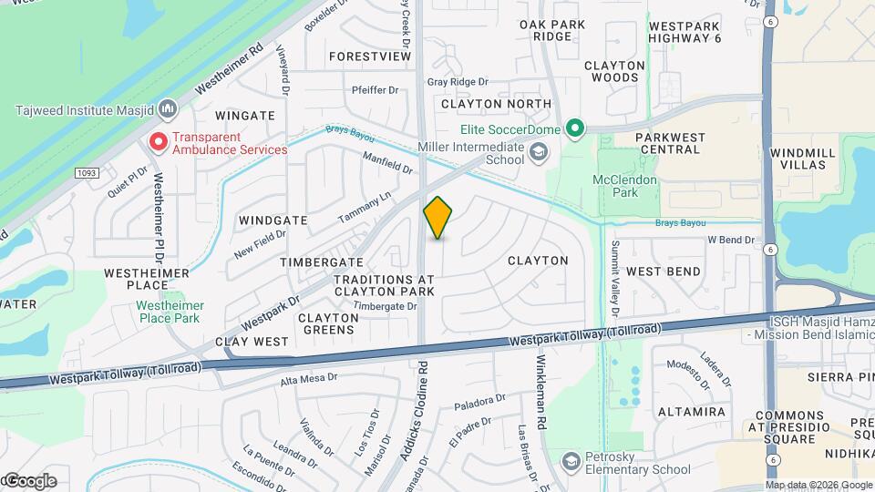 3722 Brier Gardens Dr Map and Location Details