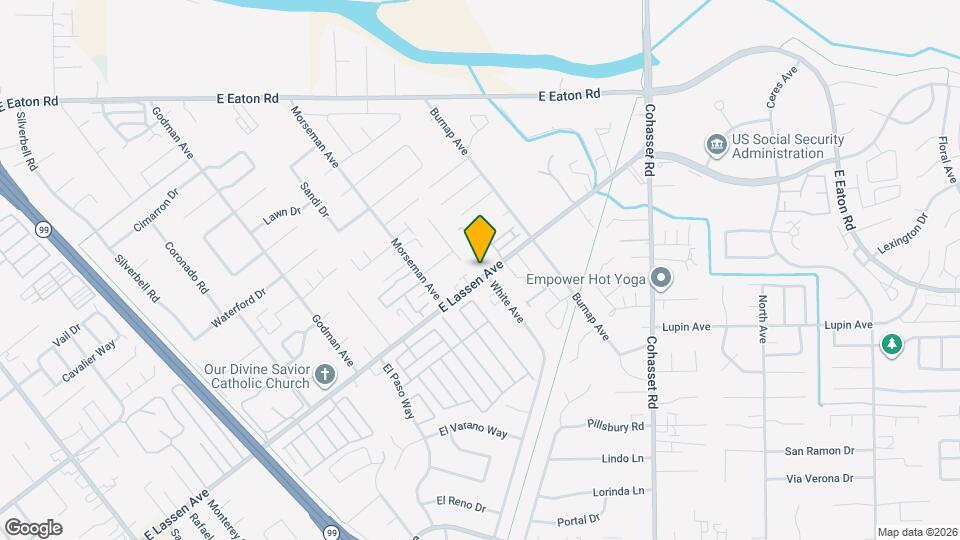 940 E Lassen Ave Mapa y Detalles de la Ubicación