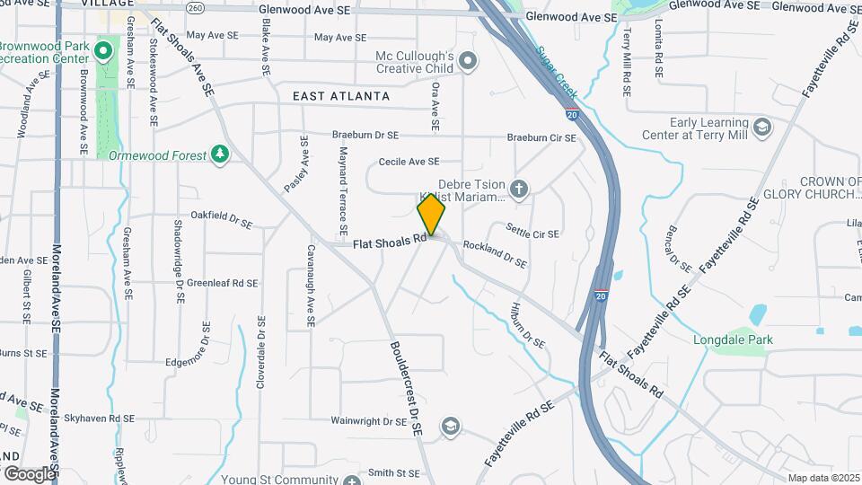 1719 Flat Shoals Rd SE Map and Location Details