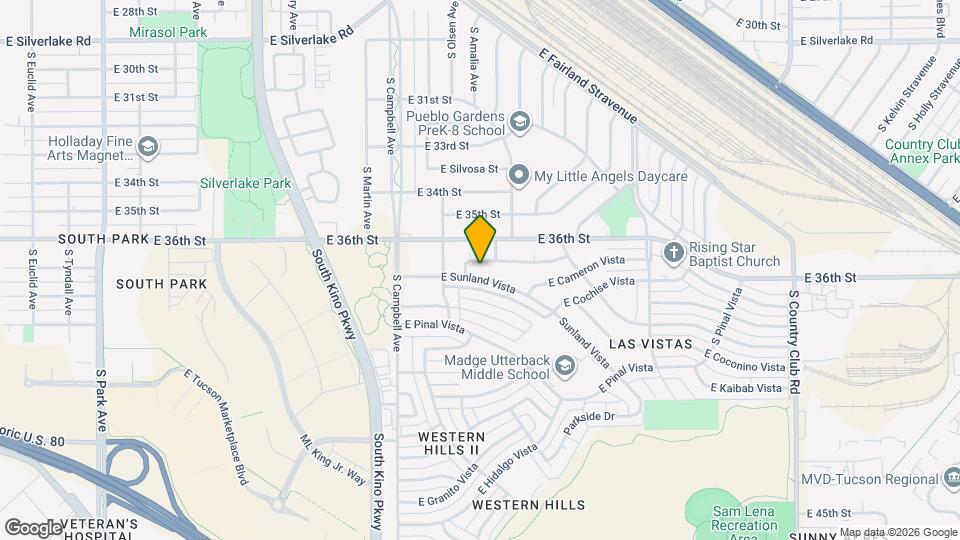 2113 E Sunland Vista Map and Location Details