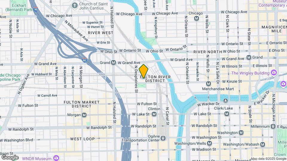 600 W Kinzie St Map and Location Details