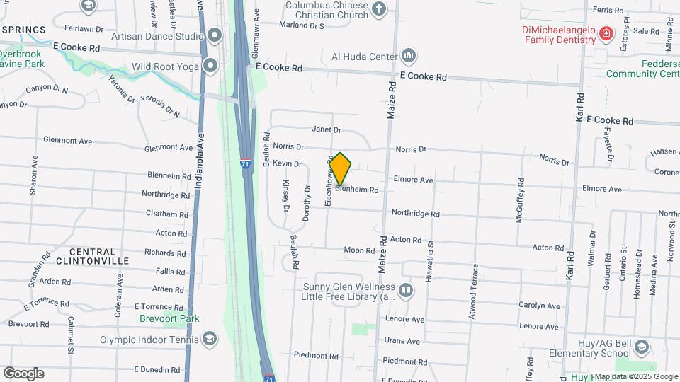 925 Blenheim Rd Map and Location Details