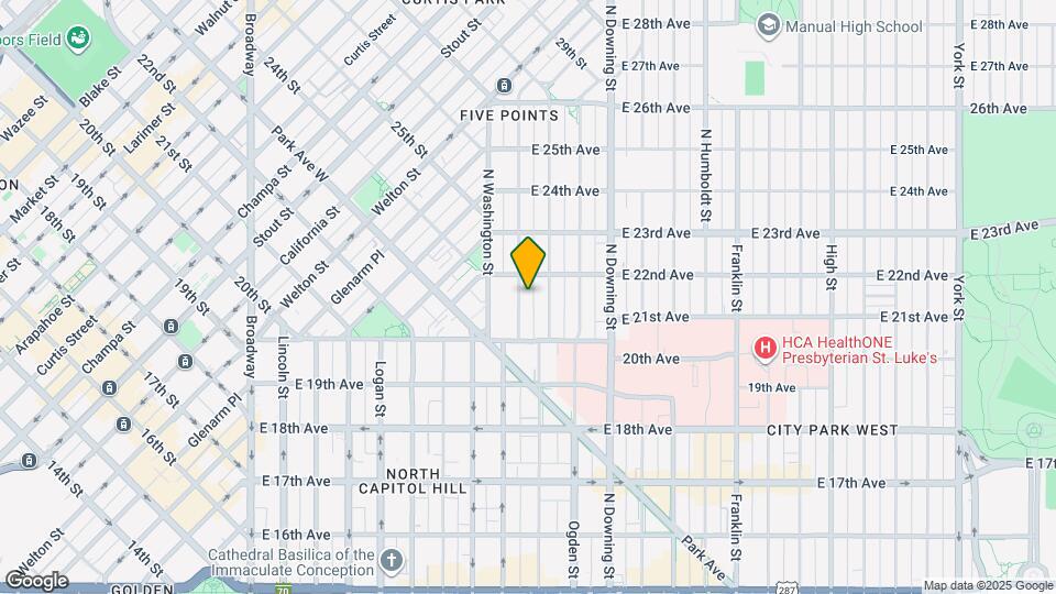 2074 N Clarkson St Map and Location Details