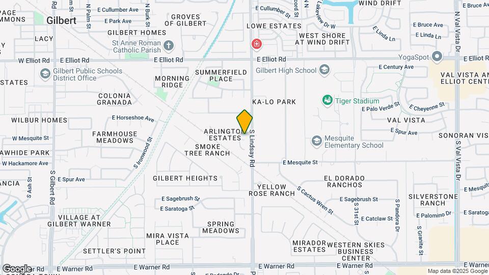 291 S Park Grove Ln Map and Location Details