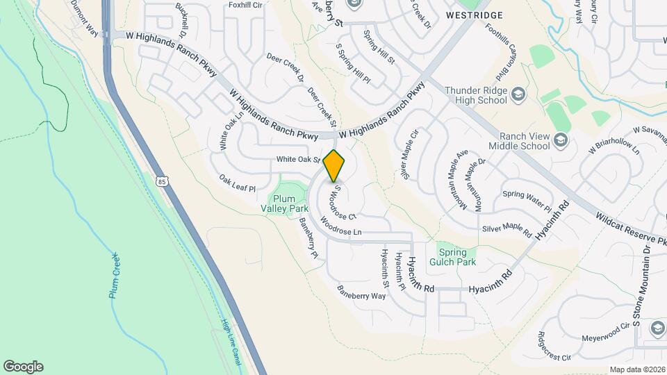 10181 Woodrose Ct Map and Location Details