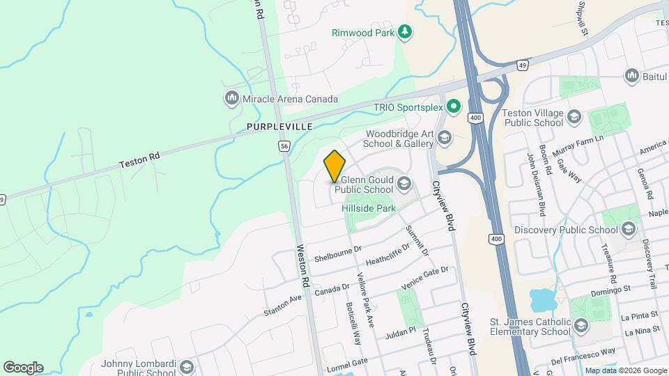 25 Andrew Hill Dr Map and Location Details