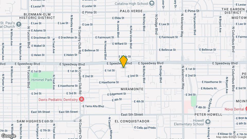 1031 N Holly Pl Map and Location Details