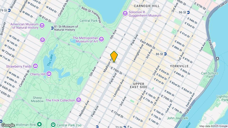 58 E 80th St Map and Location Details