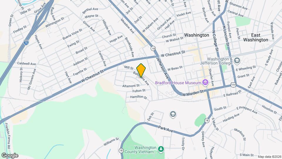 117 Baltimore Ave Map and Location Details