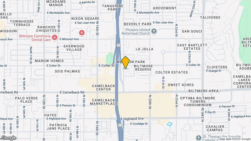 5131 N 18th St Map and Location Details
