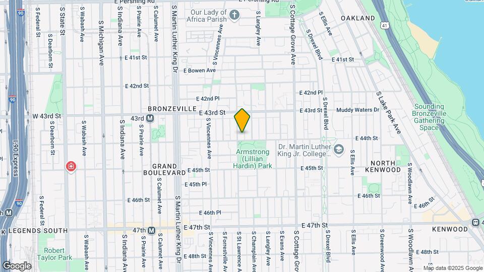 4351 S St Lawrence Ave Map and Location Details