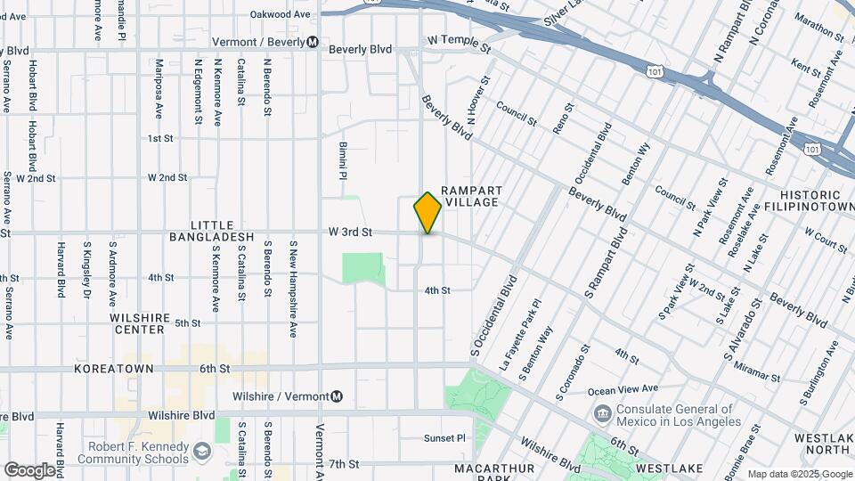310 South Virgil Ave Mapa y Detalles de la Ubicación