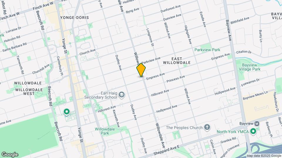 198 Empress Ave Map and Location Details