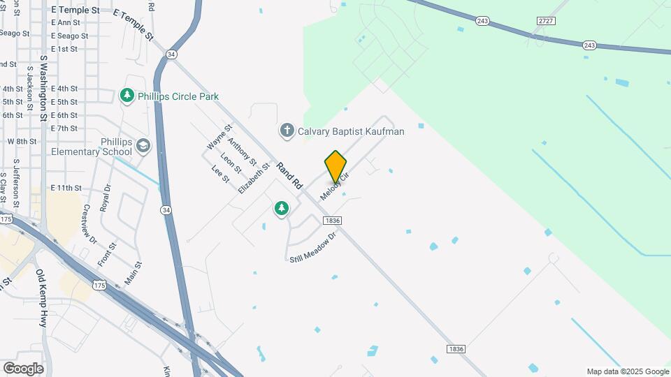 2105 Melody Cir Map and Location Details