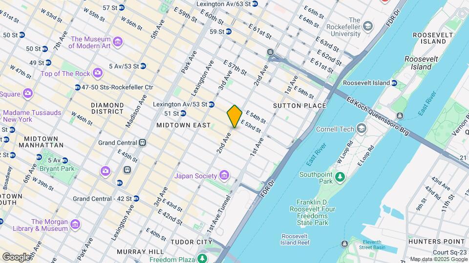 300 E 52nd St Mapa y Detalles de la Ubicación