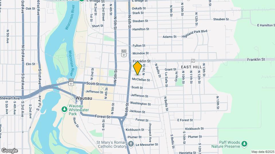 620 McClellan St Mapa y Detalles de la Ubicación