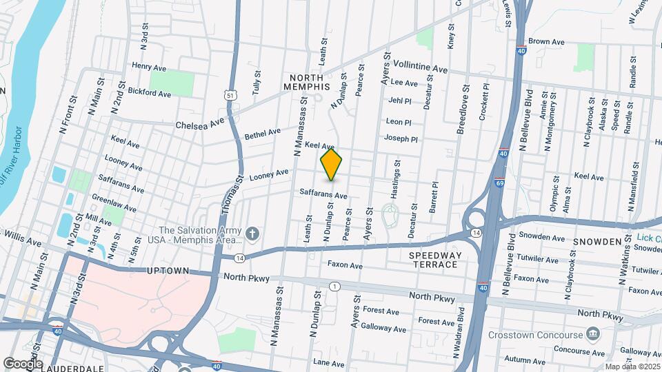 729 N Dunlap St Map and Location Details