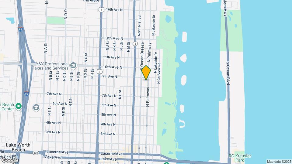 817 N Palmway Map and Location Details