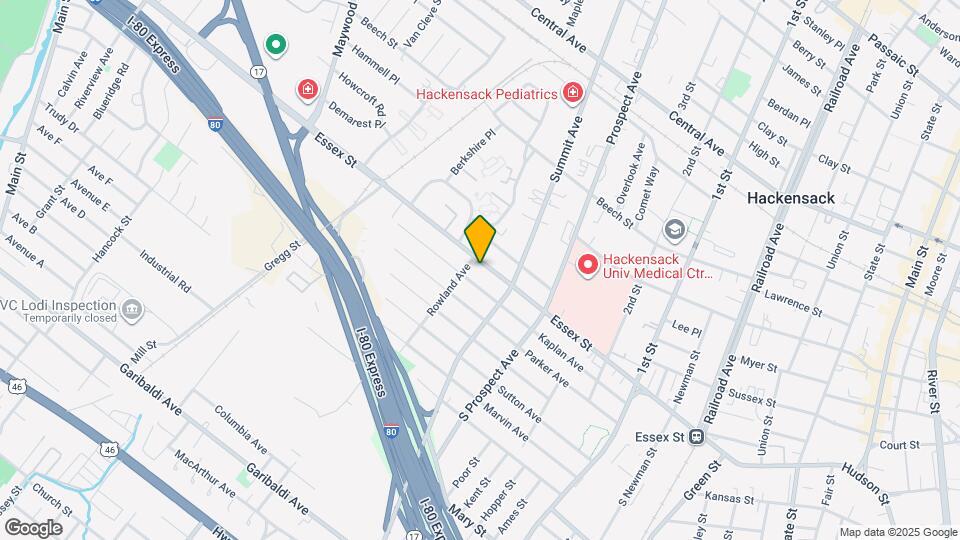 423 Essex St, Unit Apt 1 Mapa y Detalles de la Ubicación