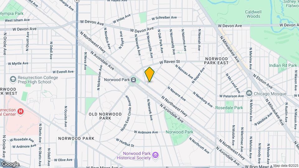 6047 N Northwest Hwy Map and Location Details