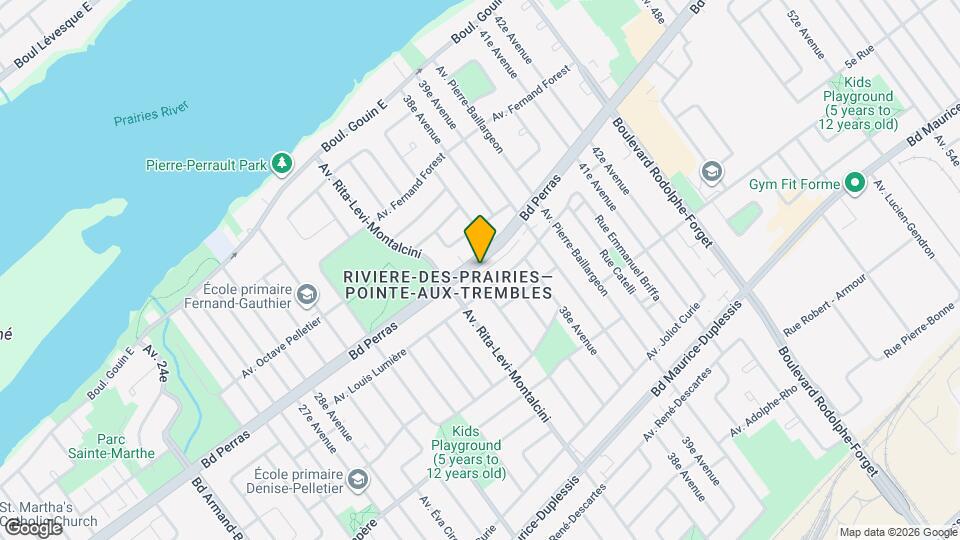 8670 Perras Boul Map and Location Details