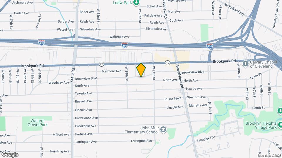2507 Brookview Blvd Map and Location Details