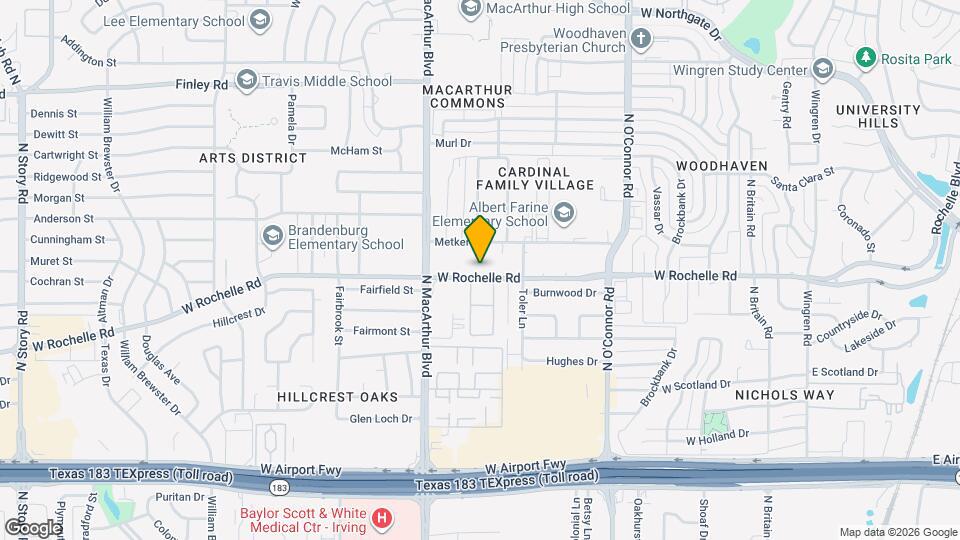 913 W Rochelle Rd Map and Location Details