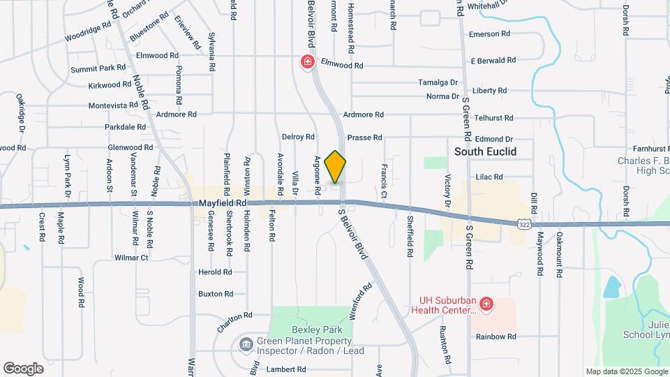 1414 S Belvoir Blvd Mapa y Detalles de la Ubicación