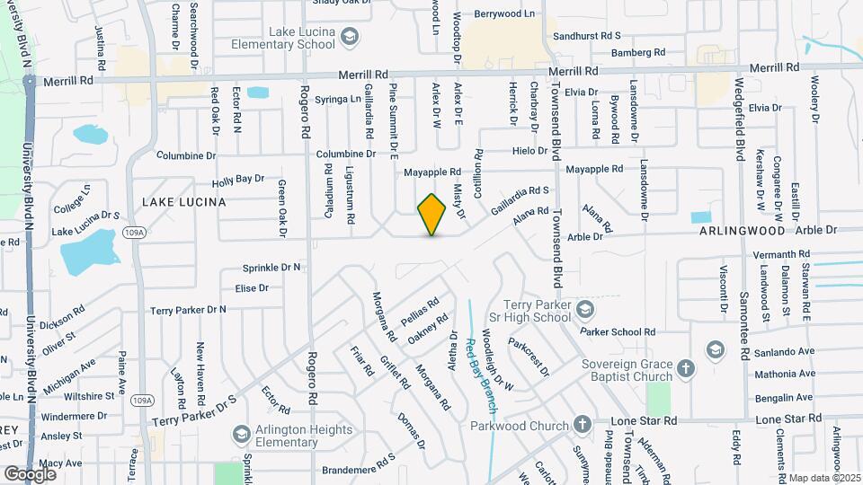 6810 Gaillardia Rd S Map and Location Details