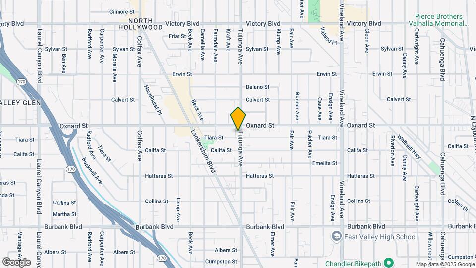 5943 Tujunga Ave, Unit 2 Map and Location Details