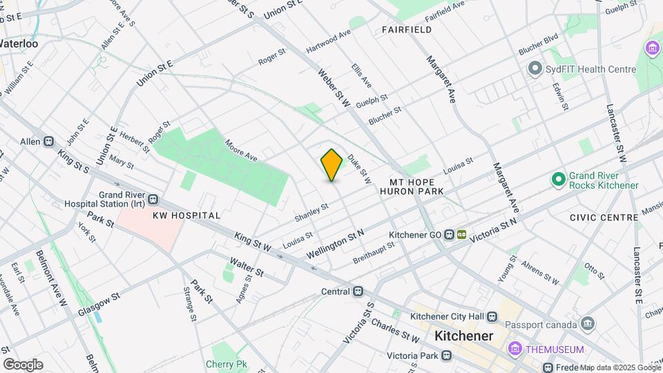 109 Waterloo St Map and Location Details